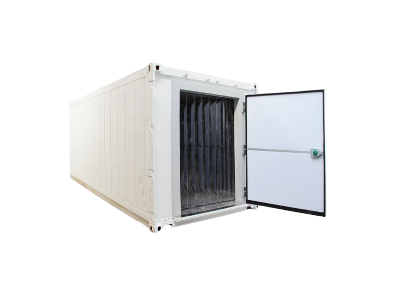 Contentor marítimo refrigerado convertido em câmara frigorífica