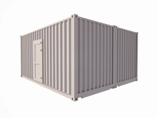 Armazém de 28 m² em contentores de 20 pés com cortina metálica e porta de serviço - Imagem de 7