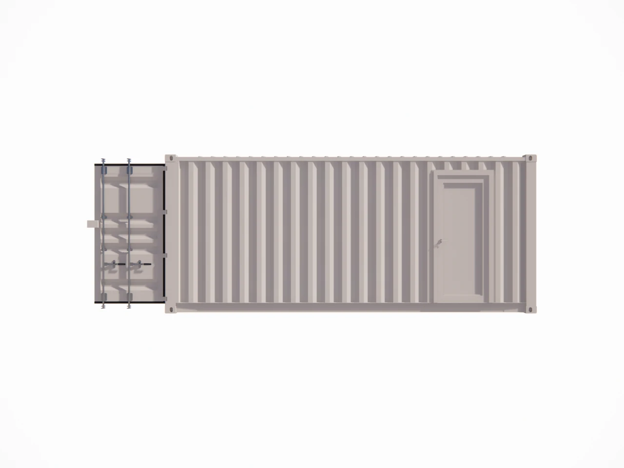 Pequeno escritório com arrecadação em contentor de 20 pés - Imagem de 3